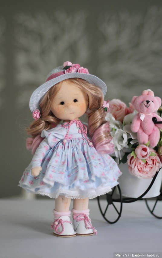 Мишель , интерьерная текстильная кукла (фото 6)