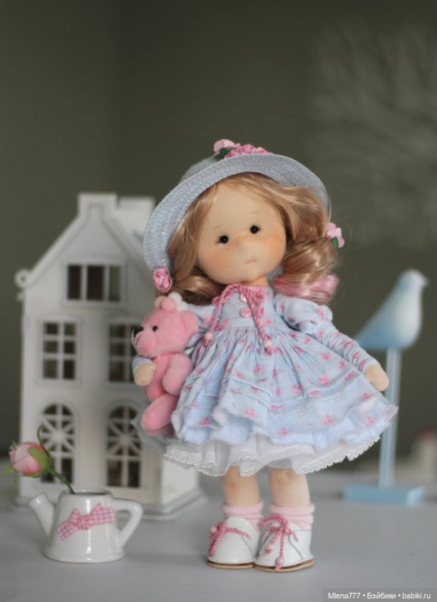 Мишель , интерьерная текстильная кукла (фото 5)