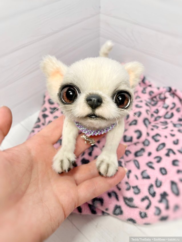 Снежа 🐾17 см щенок тедди — Реалистичные игрушки и звери (Натюр): собаки (фото 5)