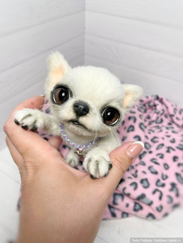 Снежа 🐾17 см щенок тедди — Реалистичные игрушки и звери (Натюр): собаки