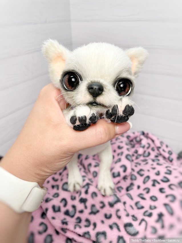 Снежа 🐾17 см щенок тедди — Реалистичные игрушки и звери (Натюр): собаки (фото 7)