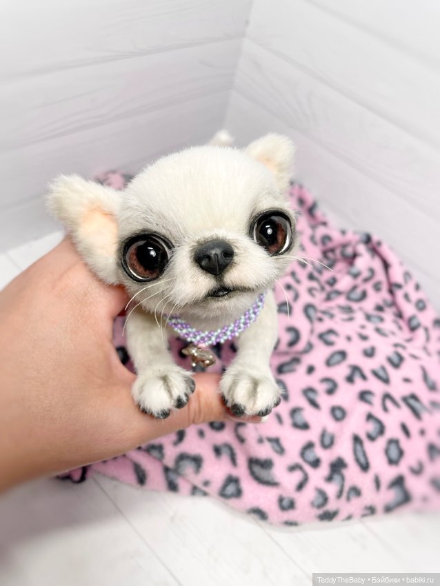 Снежа 🐾17 см щенок тедди — Реалистичные игрушки и звери (Натюр): собаки (фото 4)