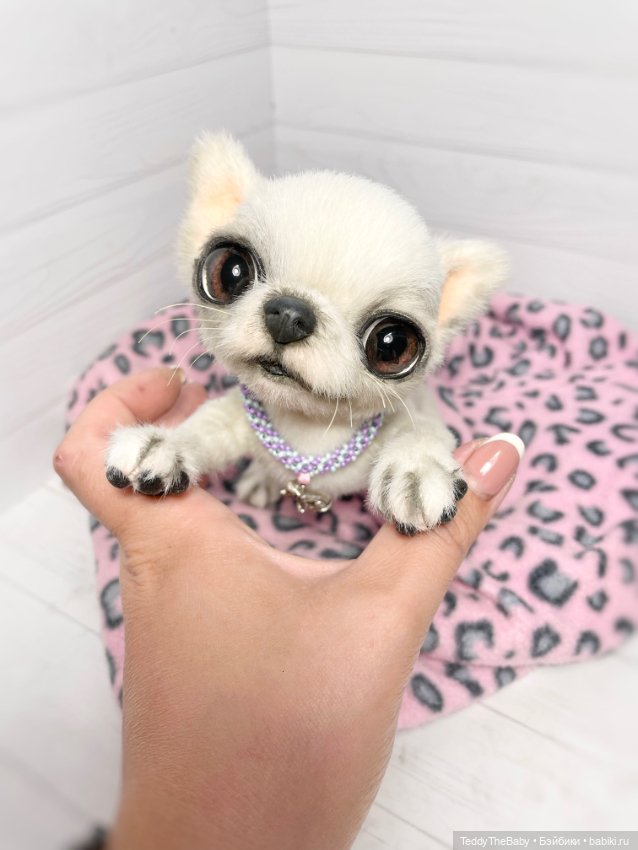 Снежа 🐾17 см щенок тедди — Реалистичные игрушки и звери (Натюр): собаки