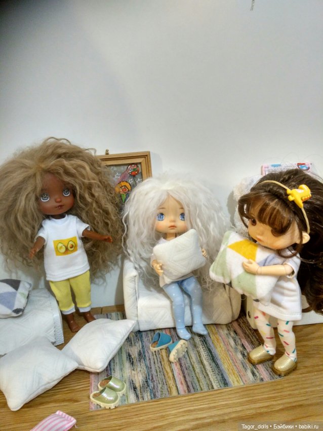 Пижамная вечеринка — Разные шарнирные куклы (не БЖД): редкие