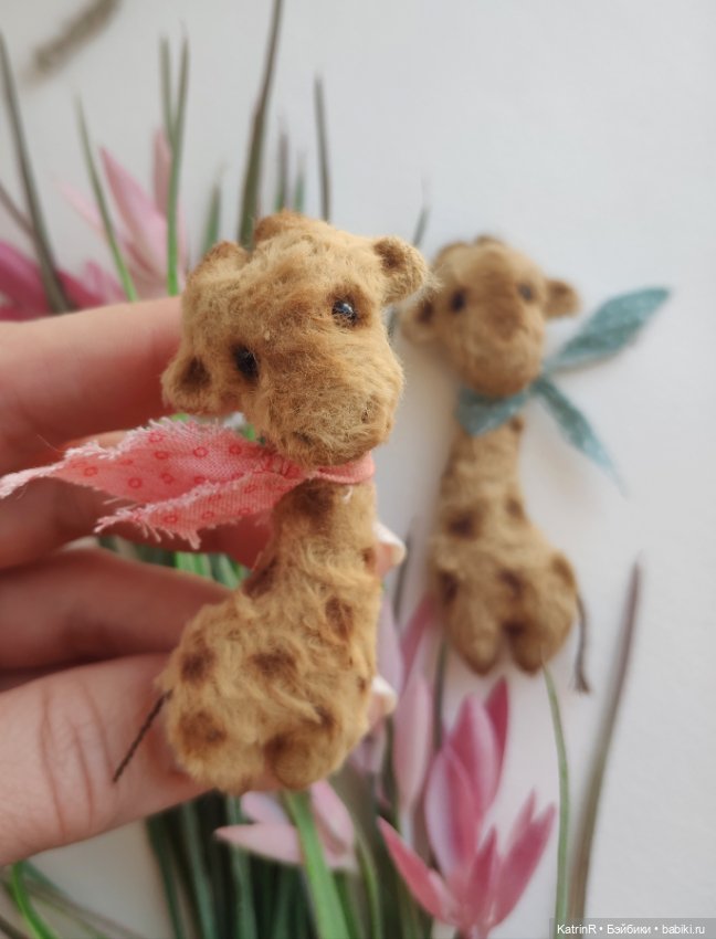 Жирафики. Брошки — Авторские мишки Тедди и друзья: фото (фото 2)