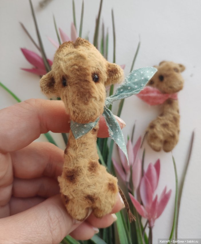 Жирафики. Брошки — Авторские мишки Тедди и друзья: фото (фото 3)