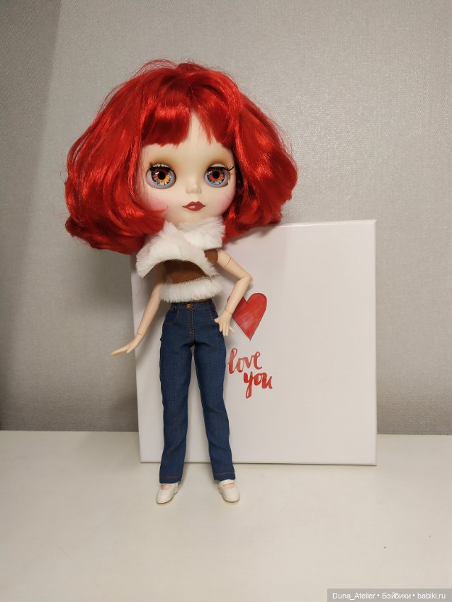 Мк джинсы для куклы с выкройкой для Блайз