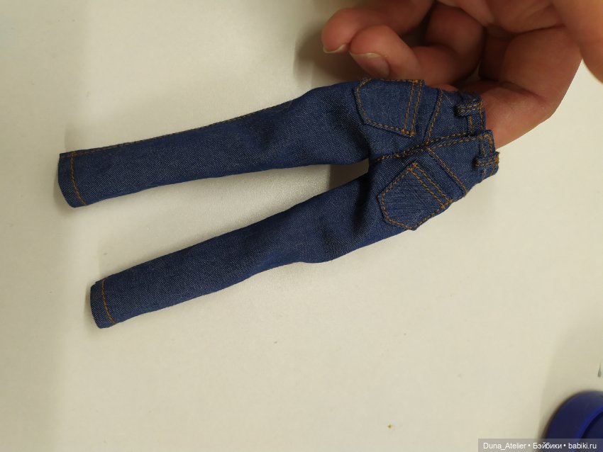 Мк джинсы для куклы с выкройкой для Блайз