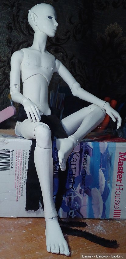 Юный эльф. Процесс — Авторские шарнирные куклы своими руками: лепка (фото 8)