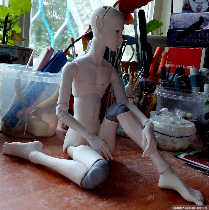 Юный эльф. Процесс — Авторские шарнирные куклы своими руками: лепка (фото 7)