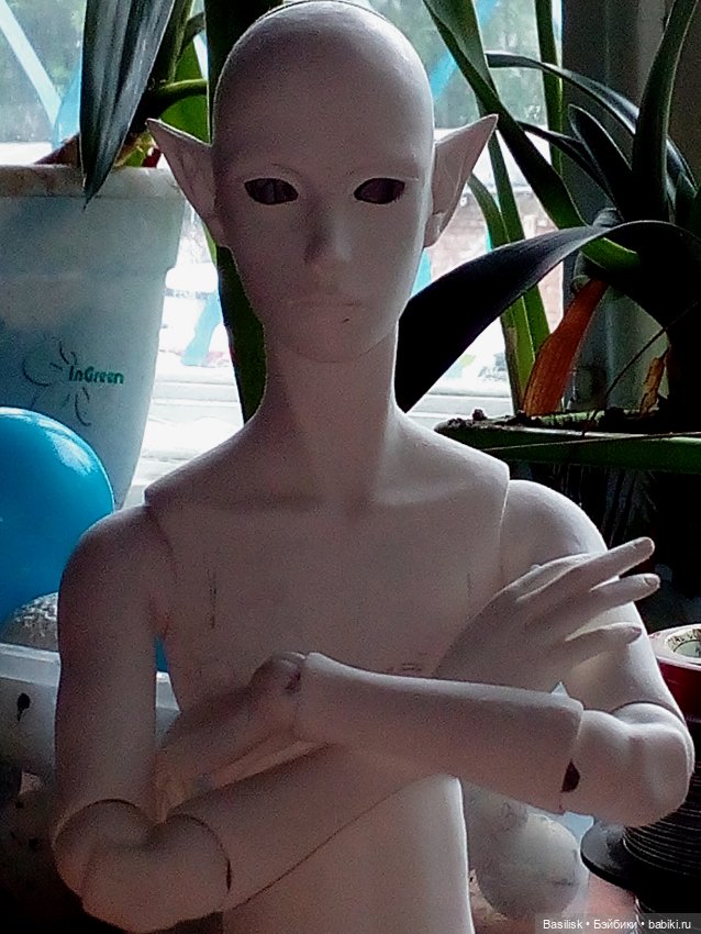 Юный эльф. Процесс — Авторские шарнирные куклы своими руками: лепка (фото 5)