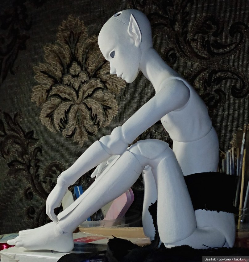 Юный эльф. Процесс — Авторские шарнирные куклы своими руками: лепка (фото 10)