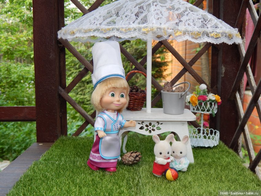 Варенье — Куклы Маша и Медведь (Simba): Маша в кармашке