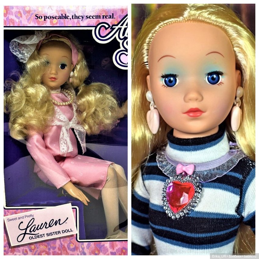 Перепись КуклоНаселения. 2 doll Pretty-Always-Sisters-Collection, Kennner, Big-oldest-Sister, 22”, 1998