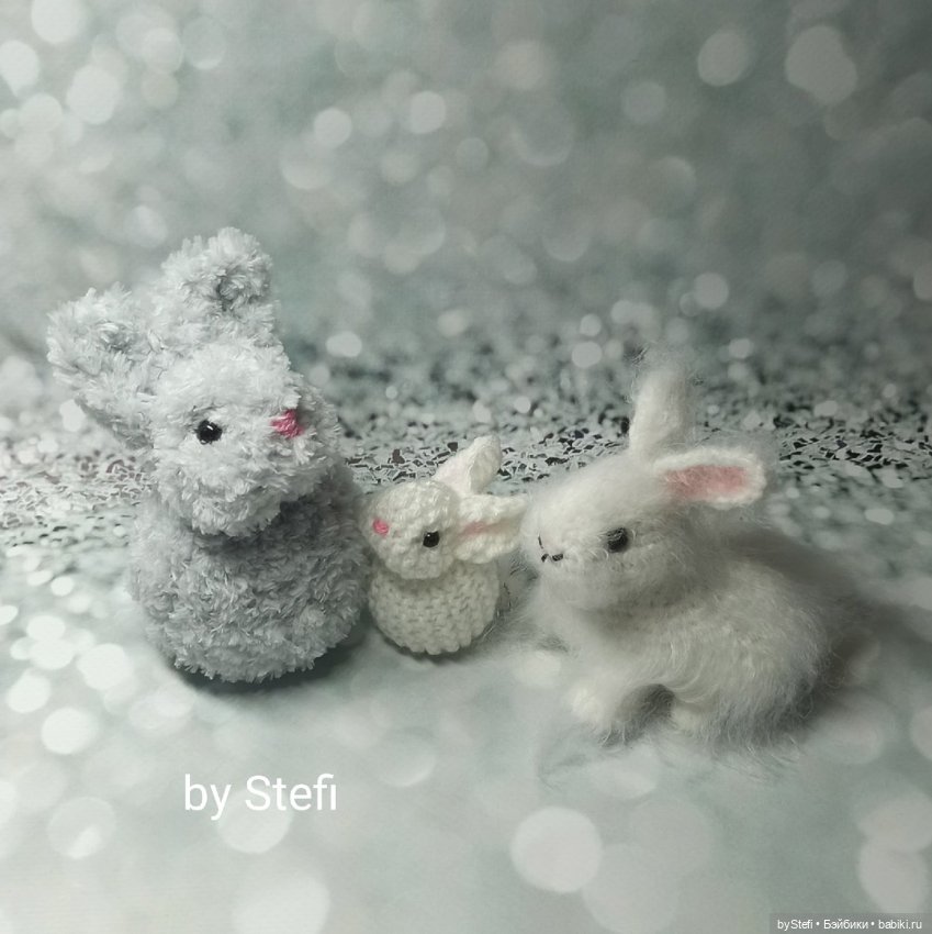 Крольчата спицами — Вязаные игрушки и амигуруми: крючком