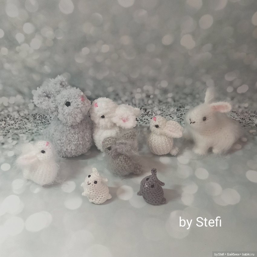 Небольшое стадо кроликов — Вязаные игрушки и амигуруми: крючком (фото 2)
