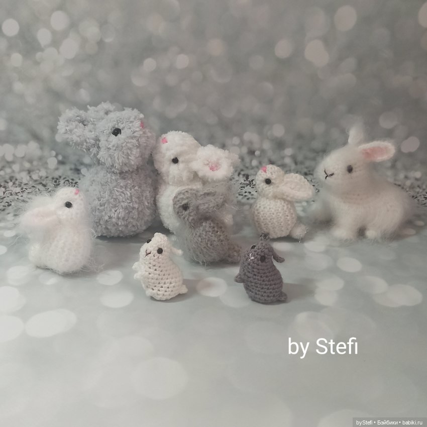 Небольшое стадо кроликов — Вязаные игрушки и амигуруми: крючком (фото 3)