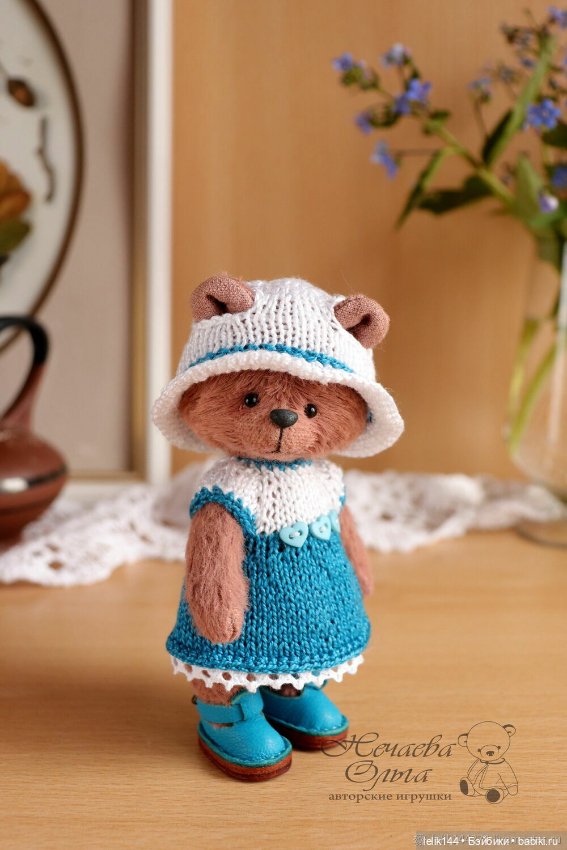 Мини тедди мишка Катя (10 см.) (фото 4)