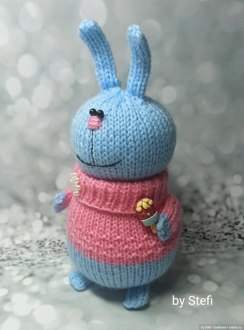 Кролик спицами. Любит мороженое (фото 2)
