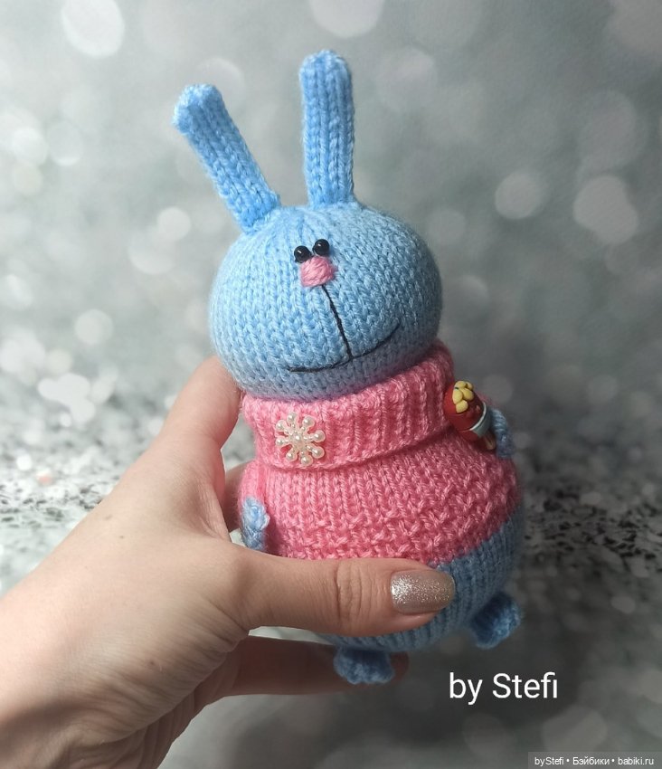Кролик спицами. Любит мороженое (фото 5)