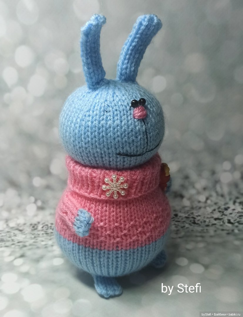 Кролик спицами. Любит мороженое (фото 3)