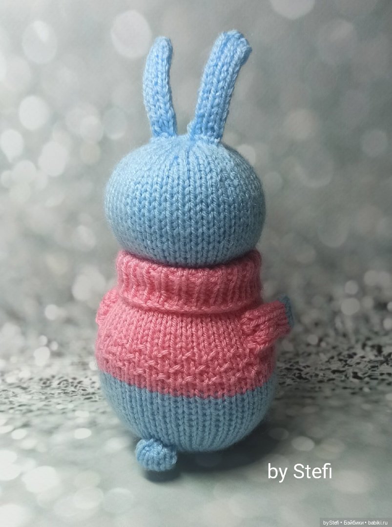 Кролик спицами. Любит мороженое (фото 4)
