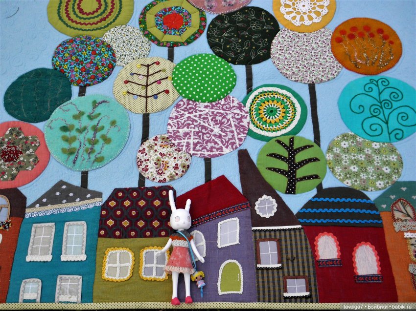 Домики из лоскутков — Наши хобби и творчество: вышивка (фото 7)