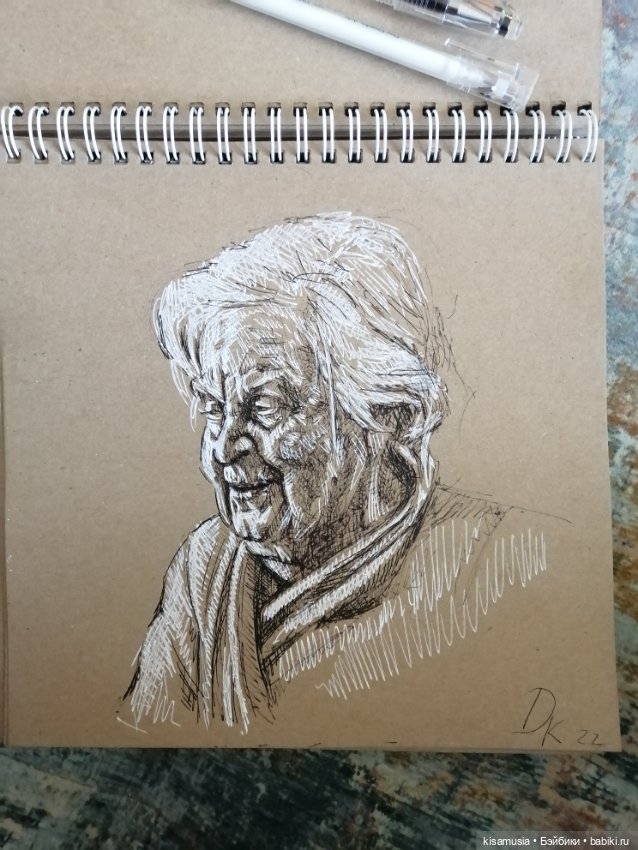 Рисунки на крафтовой бумаге