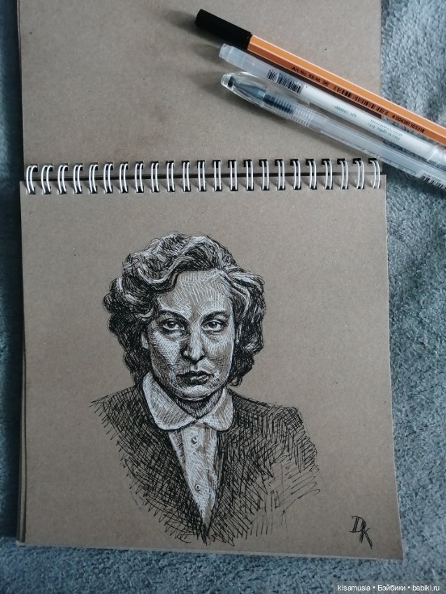 Рисунки на крафтовой бумаге