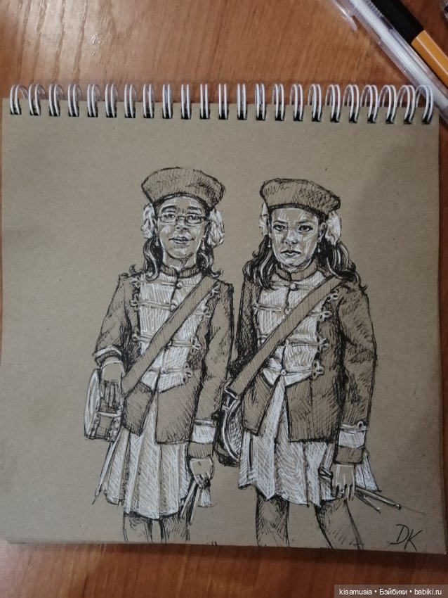 Рисунки на крафтовой бумаге