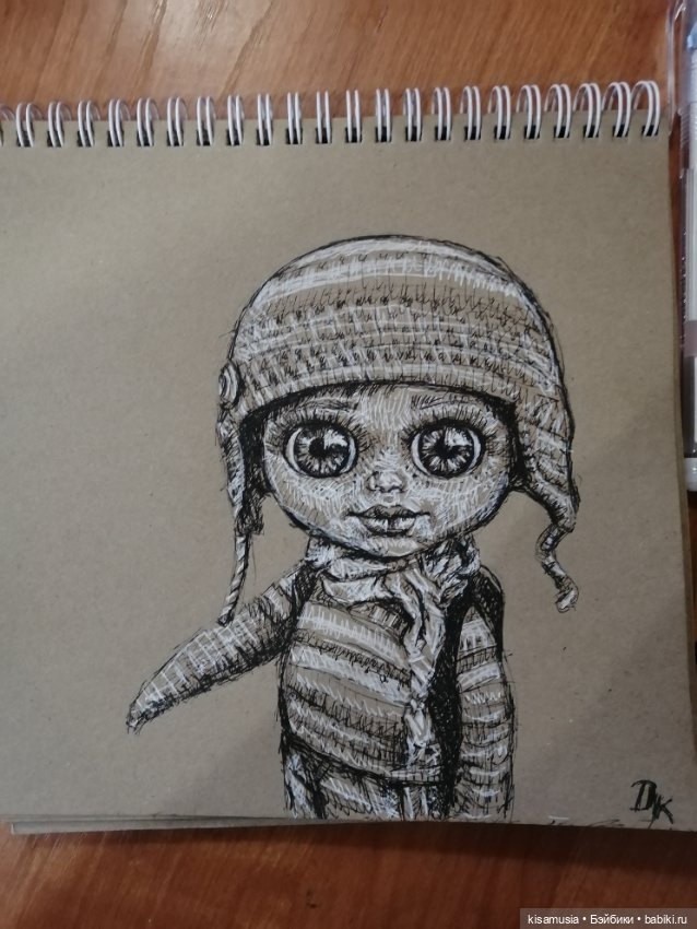 Рисунки на крафтовой бумаге (фото 5)