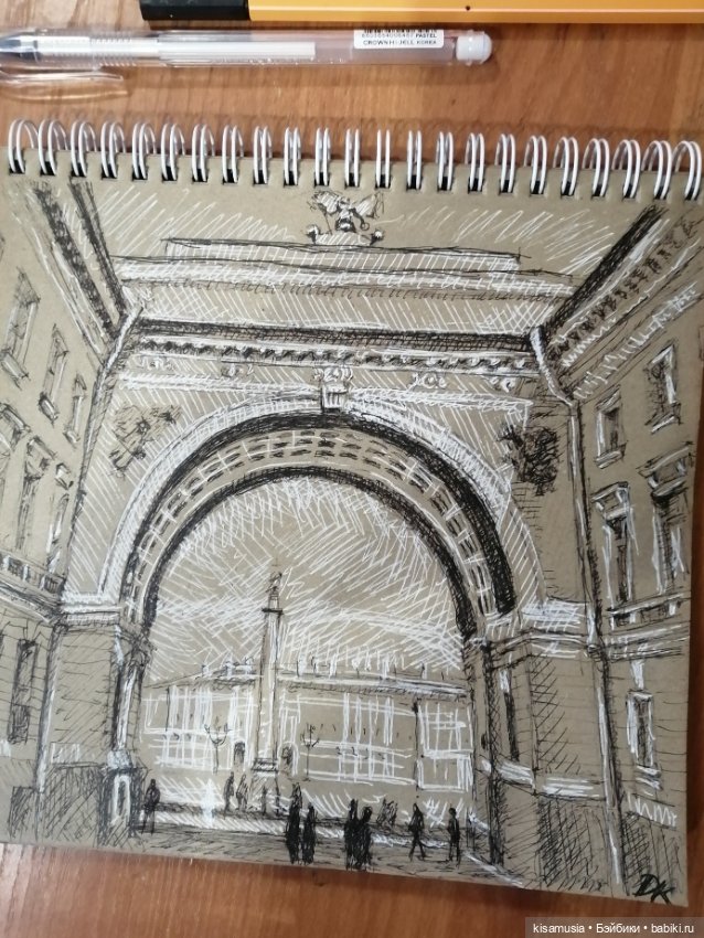 Рисунки на крафтовой бумаге (фото 3)