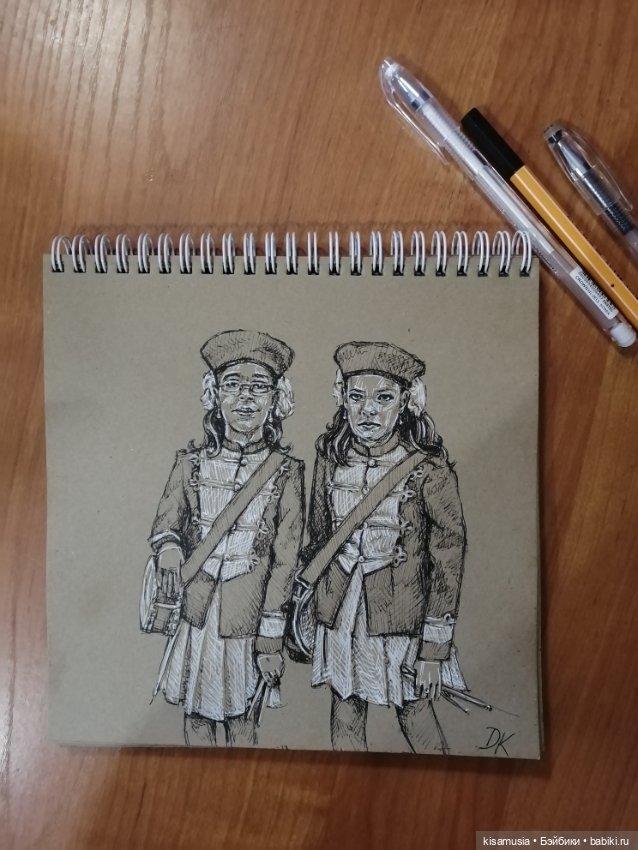 Рисунки на крафтовой бумаге (фото 2)