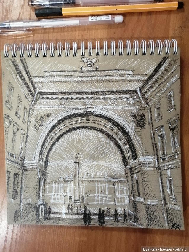 Рисунки на крафтовой бумаге (фото 4)