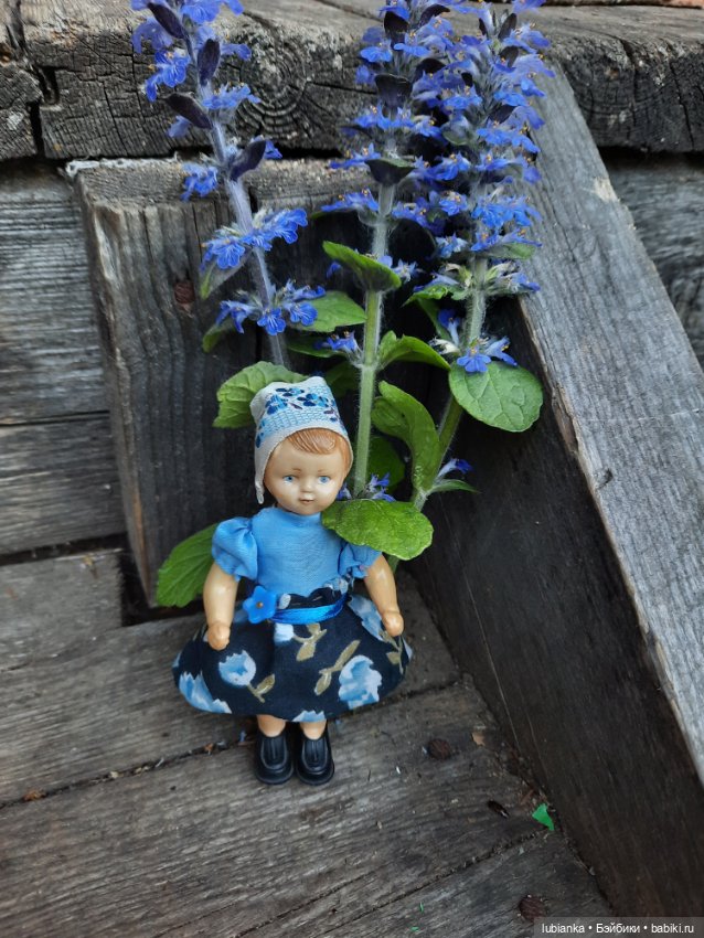 Девочка-незабудка — Советские винтажные куклы (СССР): Ленигрушка