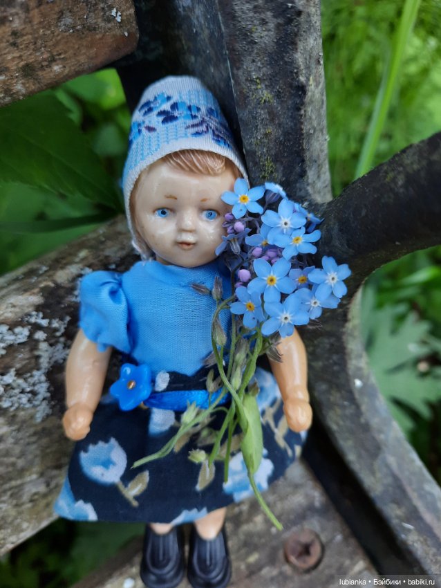 Девочка-незабудка — Советские винтажные куклы (СССР): Ленигрушка