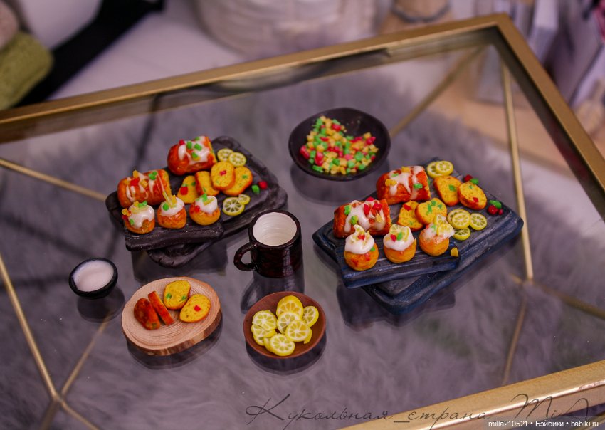 Лимоны.. Цукаты.. Кекс — Кукольная миниатюра своими руками: еда