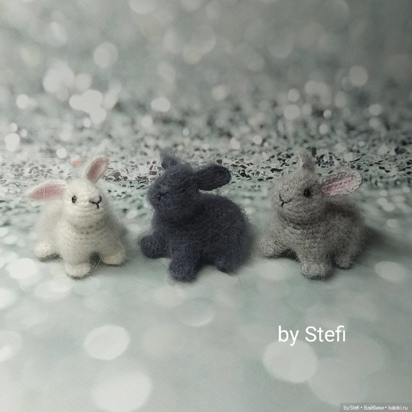 Малявочки из пуха норки — Вязаные игрушки и амигуруми: крючком