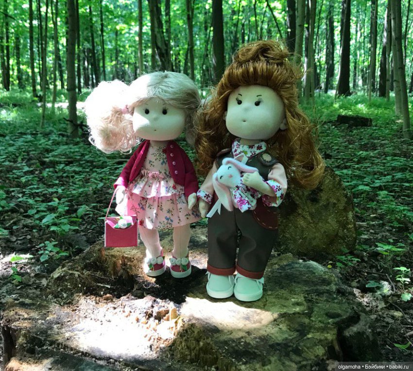 Воскресная прогулка — Авторские текстильные куклы: Вальдорфские (фото 2)