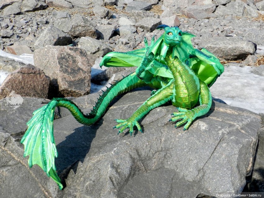 Дракон Фрида Флэйм — Авторские игрушки из разных материалов: синельная проволока (фото 2)