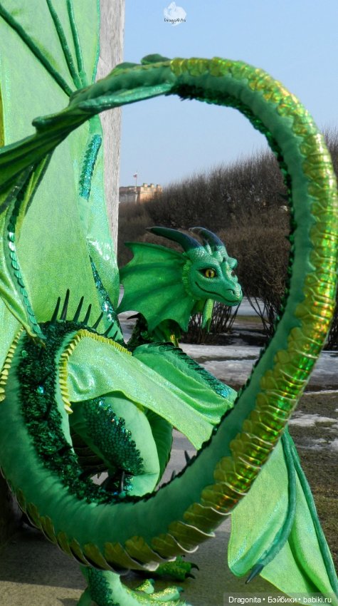 Дракон Фрида Флэйм — Авторские игрушки из разных материалов: синельная проволока (фото 8)