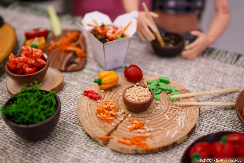 Готовим ВОК с Ким — Кукольная миниатюра своими руками: еда