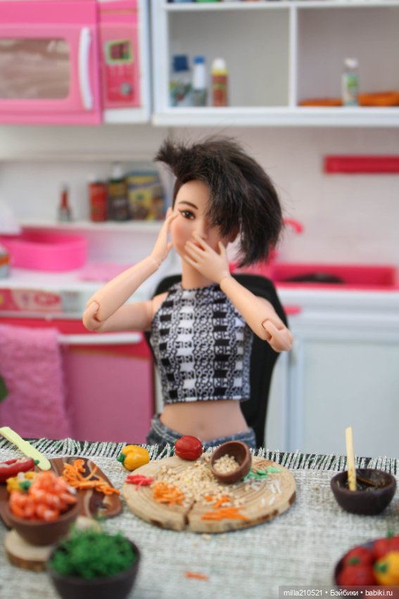 Готовим ВОК с Ким — Кукольная миниатюра своими руками: еда