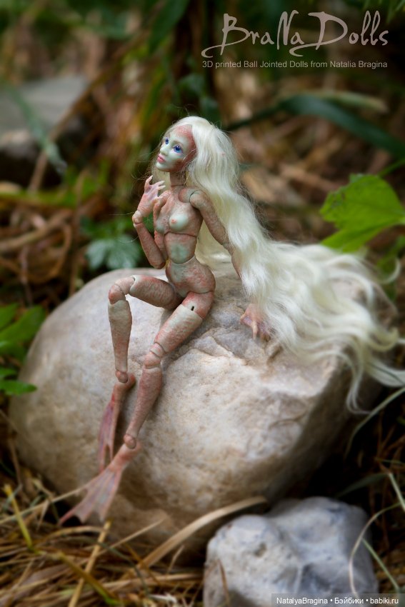 Новая русалочка 17 см — Авторские шарнирные куклы своими руками: лепка (фото 10)