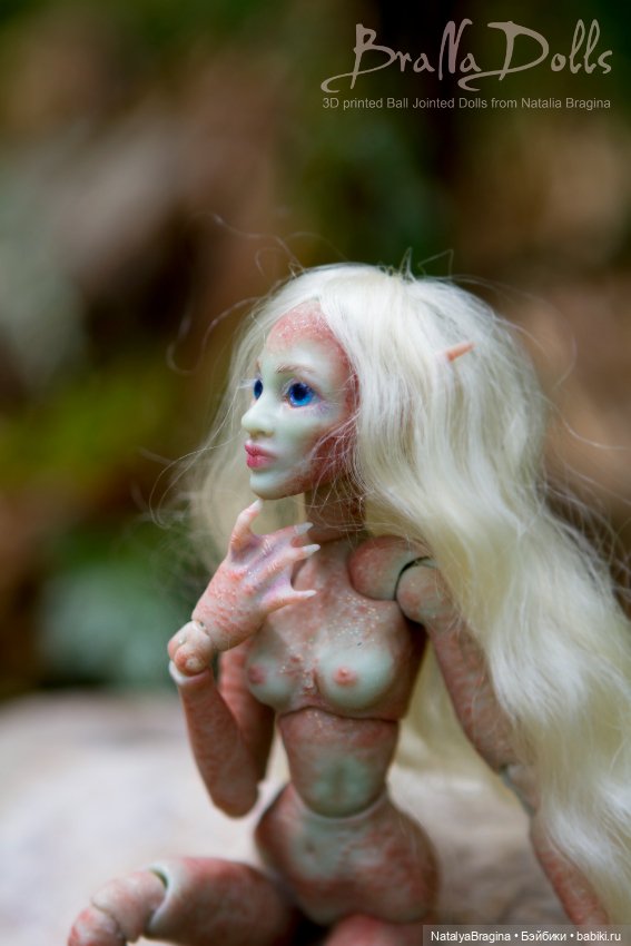 Новая русалочка 17 см — Авторские шарнирные куклы своими руками: лепка (фото 4)