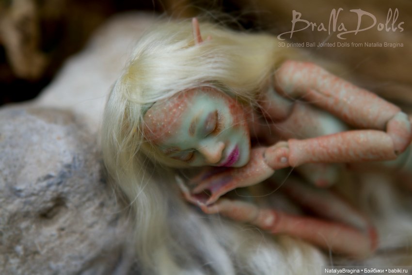 Новая русалочка 17 см — Авторские шарнирные куклы своими руками: лепка