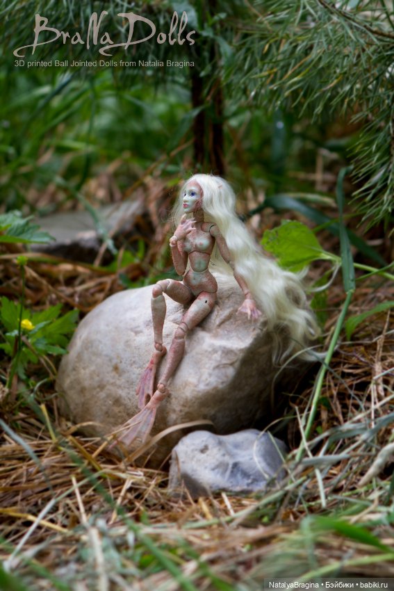 Новая русалочка 17 см — Авторские шарнирные куклы своими руками: лепка (фото 3)