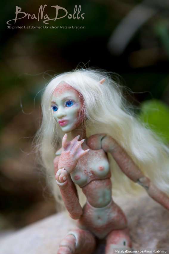 Новая русалочка 17 см — Авторские шарнирные куклы своими руками: лепка (фото 5)