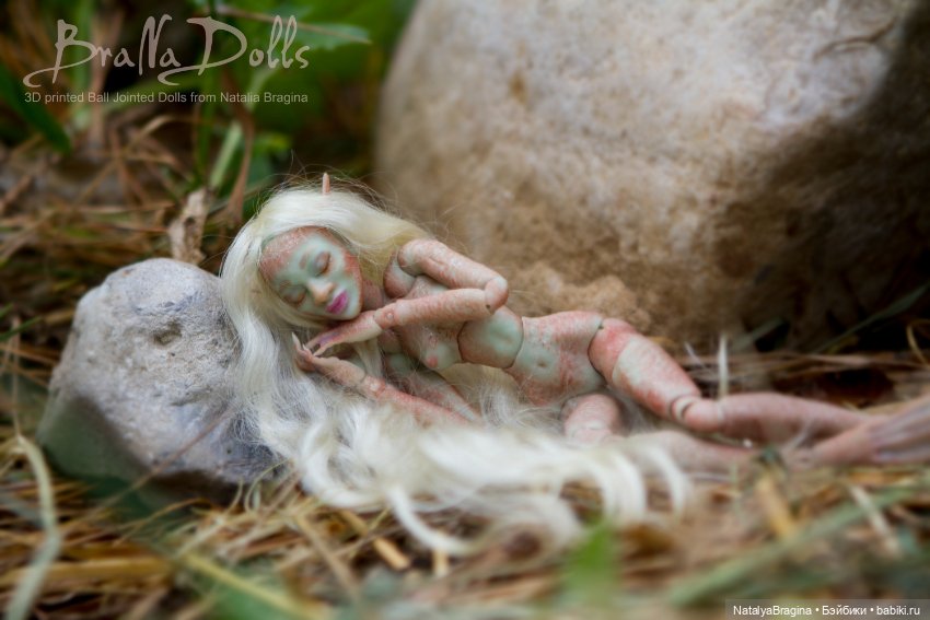 Новая русалочка 17 см — Авторские шарнирные куклы своими руками: лепка