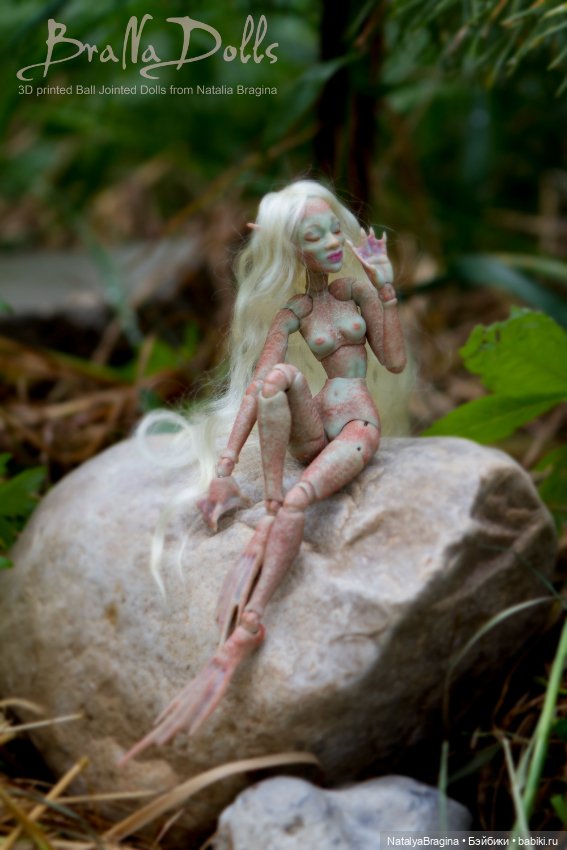 Новая русалочка 17 см — Авторские шарнирные куклы своими руками: лепка